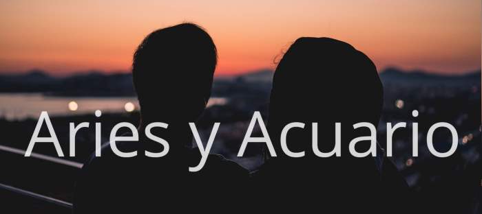 Aries y Acuario