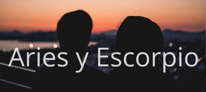 Aries y Escorpio: Descubre si esta unión tiene opciones de acabar en pareja