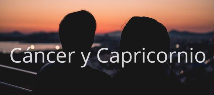 Cancer y Capricornio