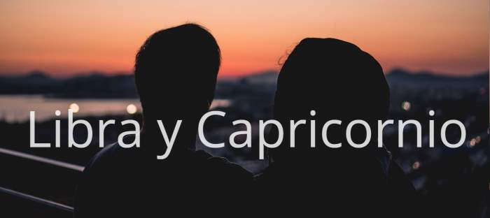 Libra y Capricornio