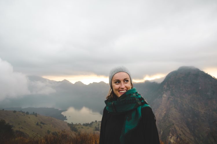 Una mujer de una gran belleza